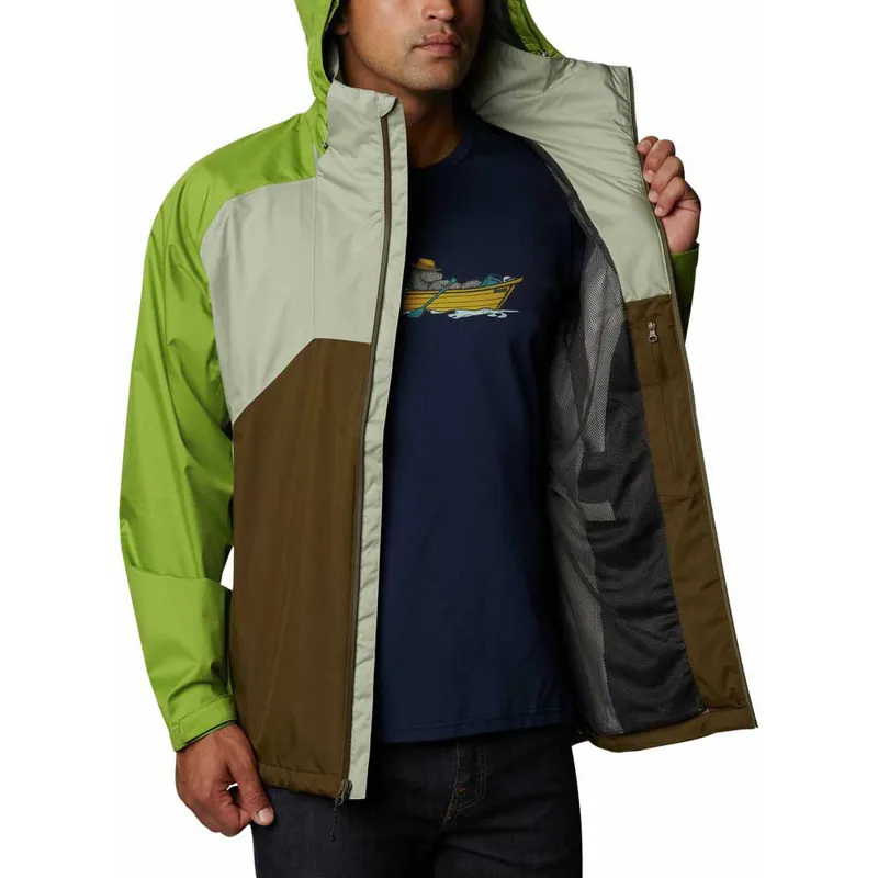 Columbia Rain Scape Waterproof Sports Jacket in Safari Matcha